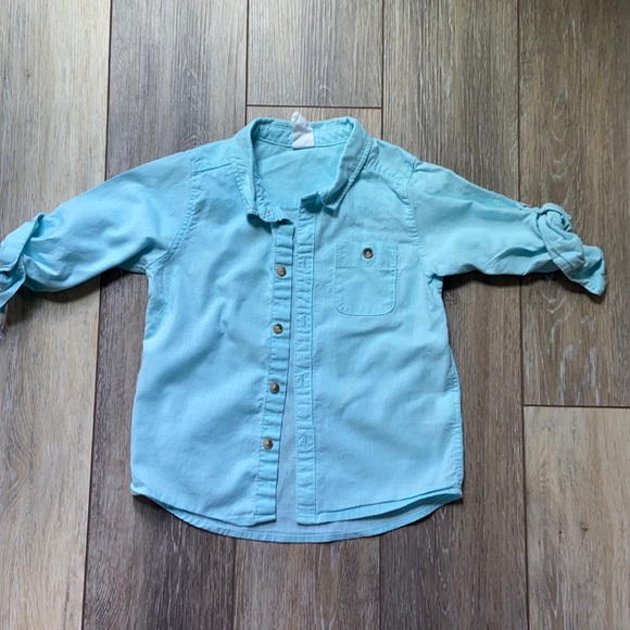 H&M Shirts & Tops Toddler Boy Linen Button Down Shirt Poshmark